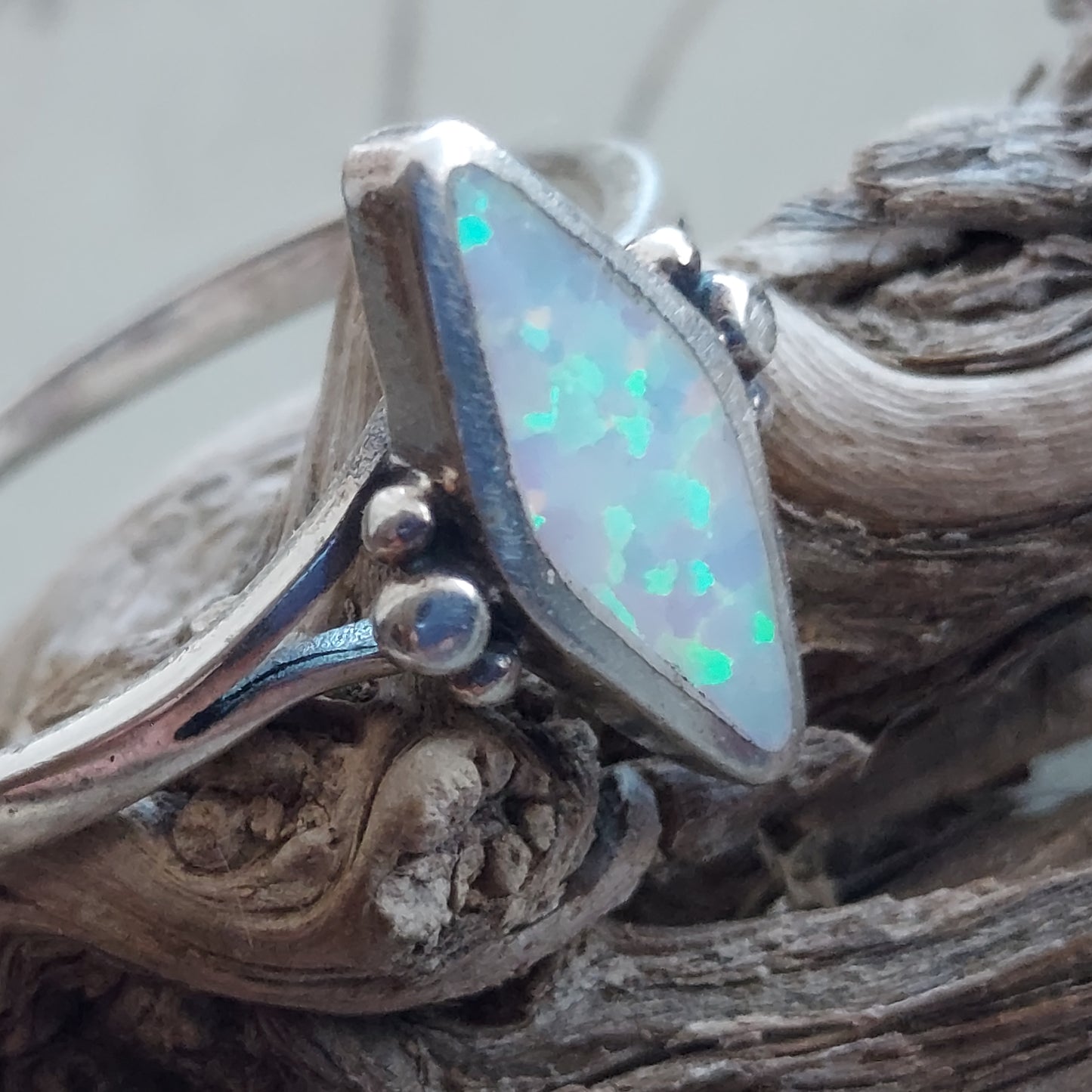 Sterling Silver Opal Ring