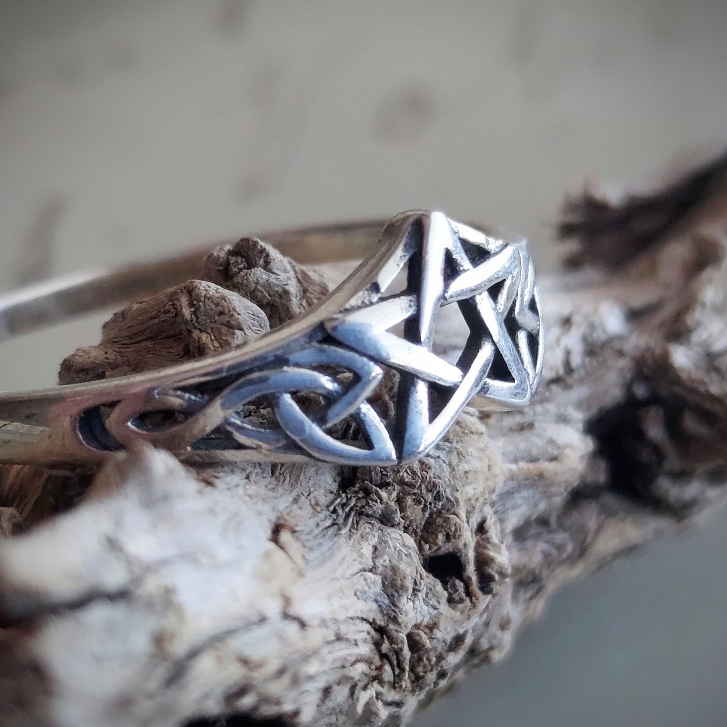 Sterling Silver Pentagram Ring