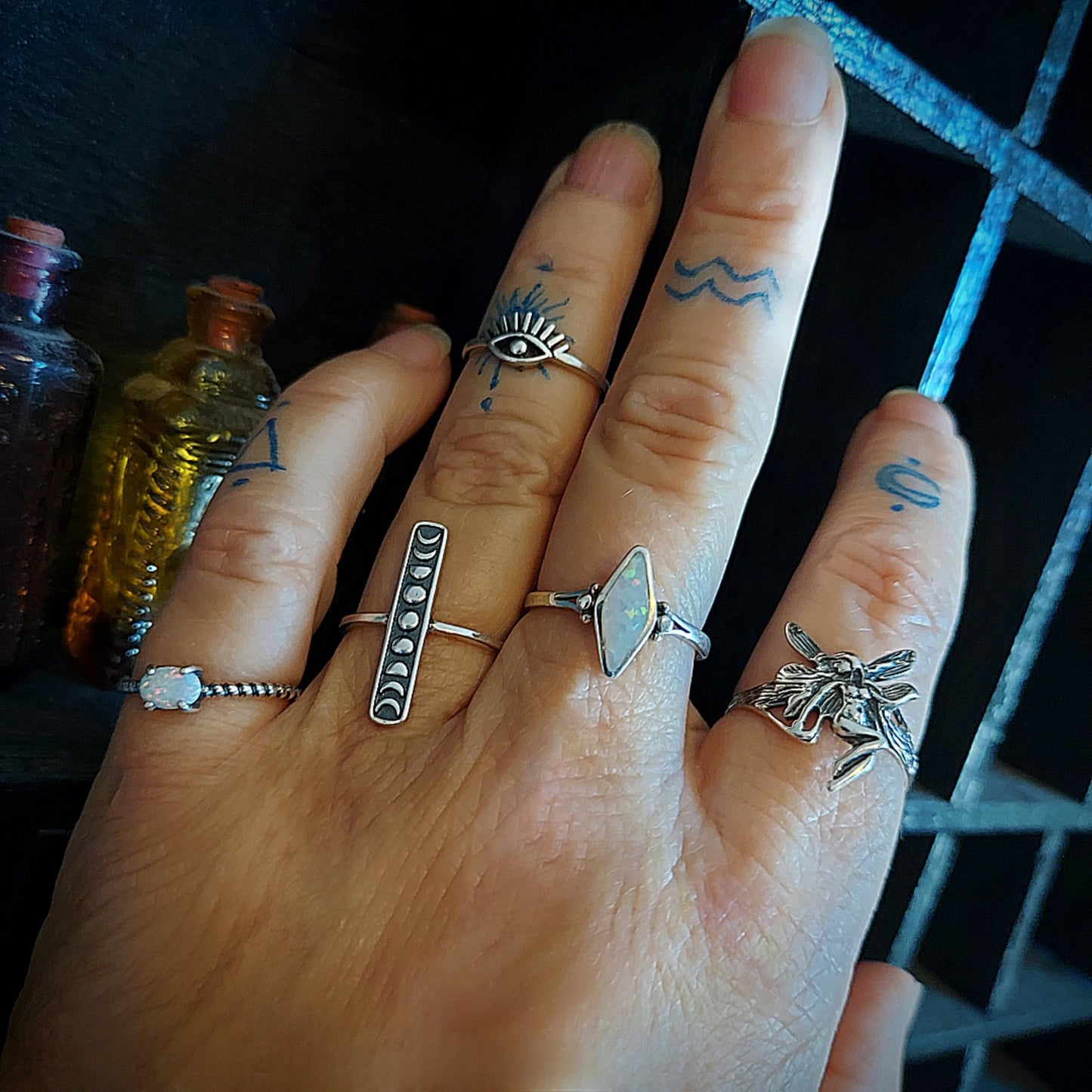 Sterling Silver Opal Ring
