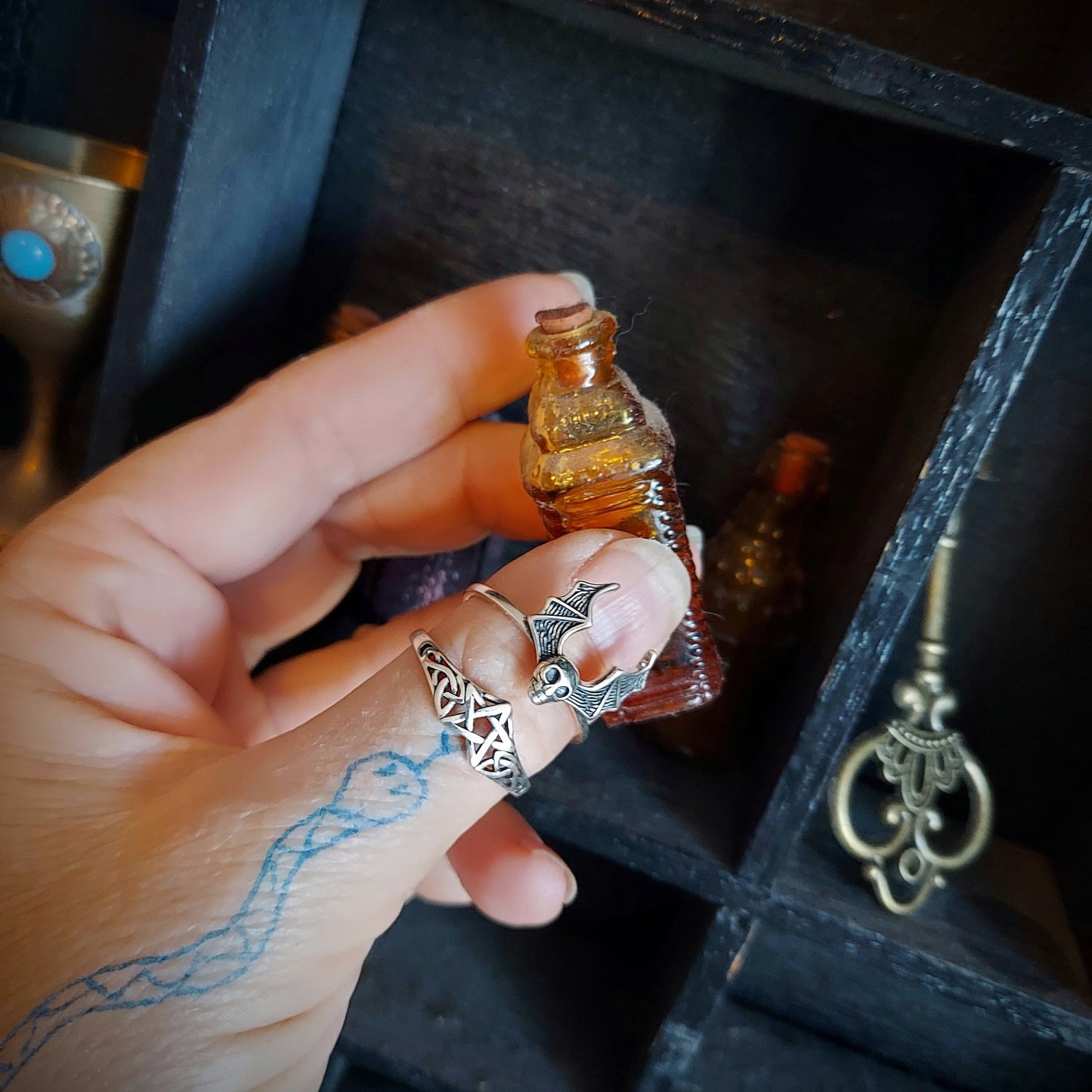 Sterling Silver Pentagram Ring