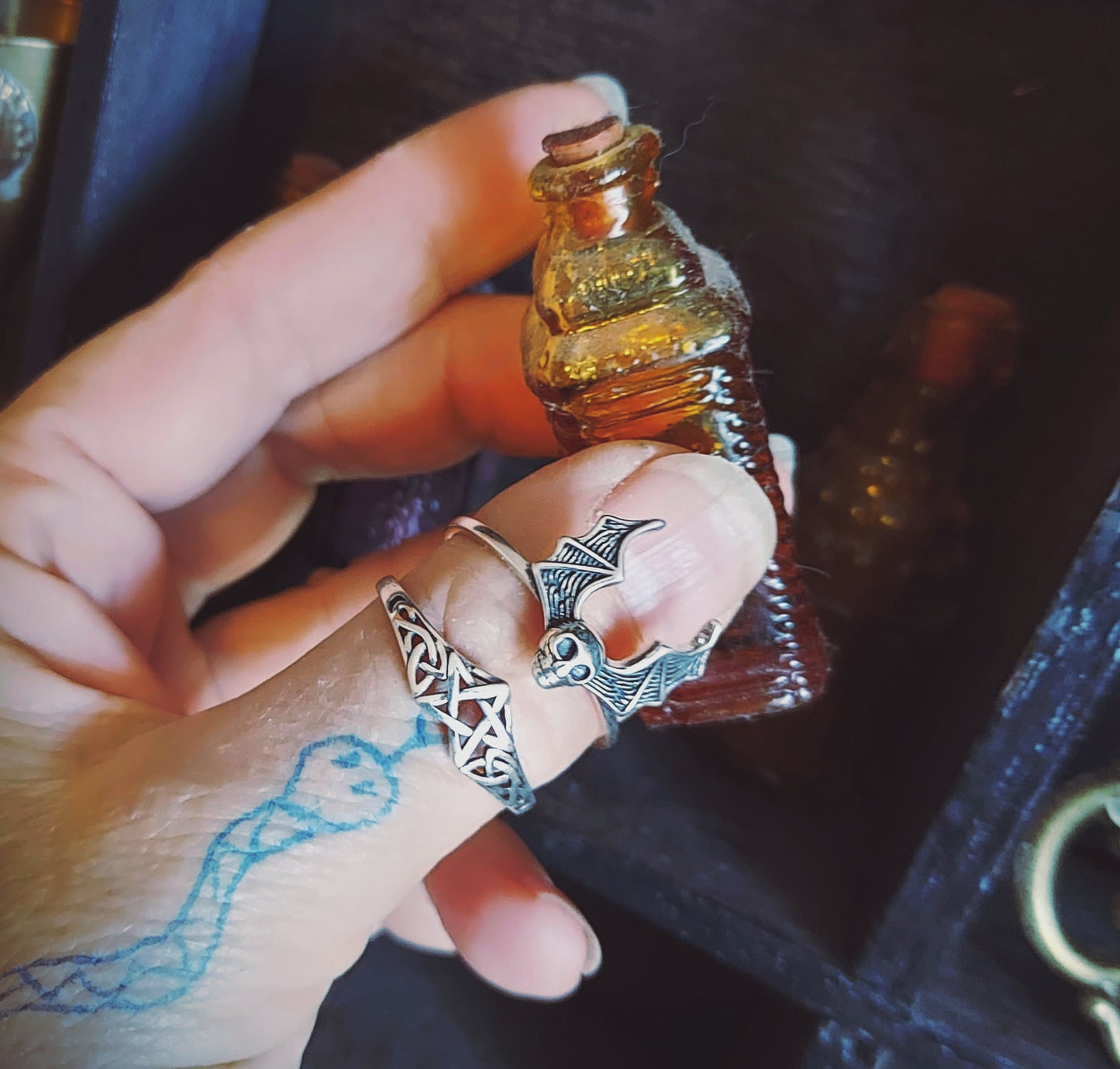 Sterling Silver Pentagram Ring