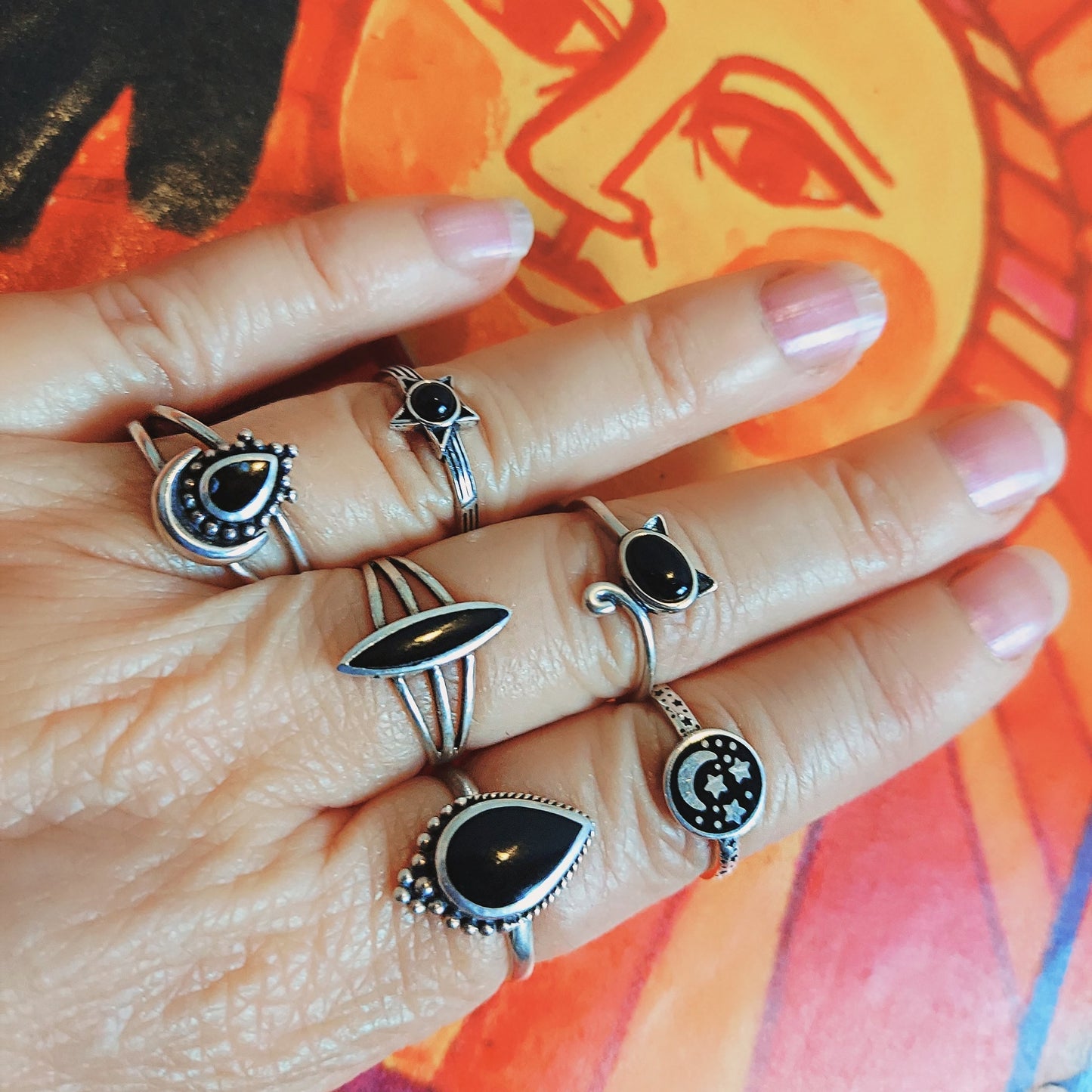 Sterling Silver with Black Onyx Ring