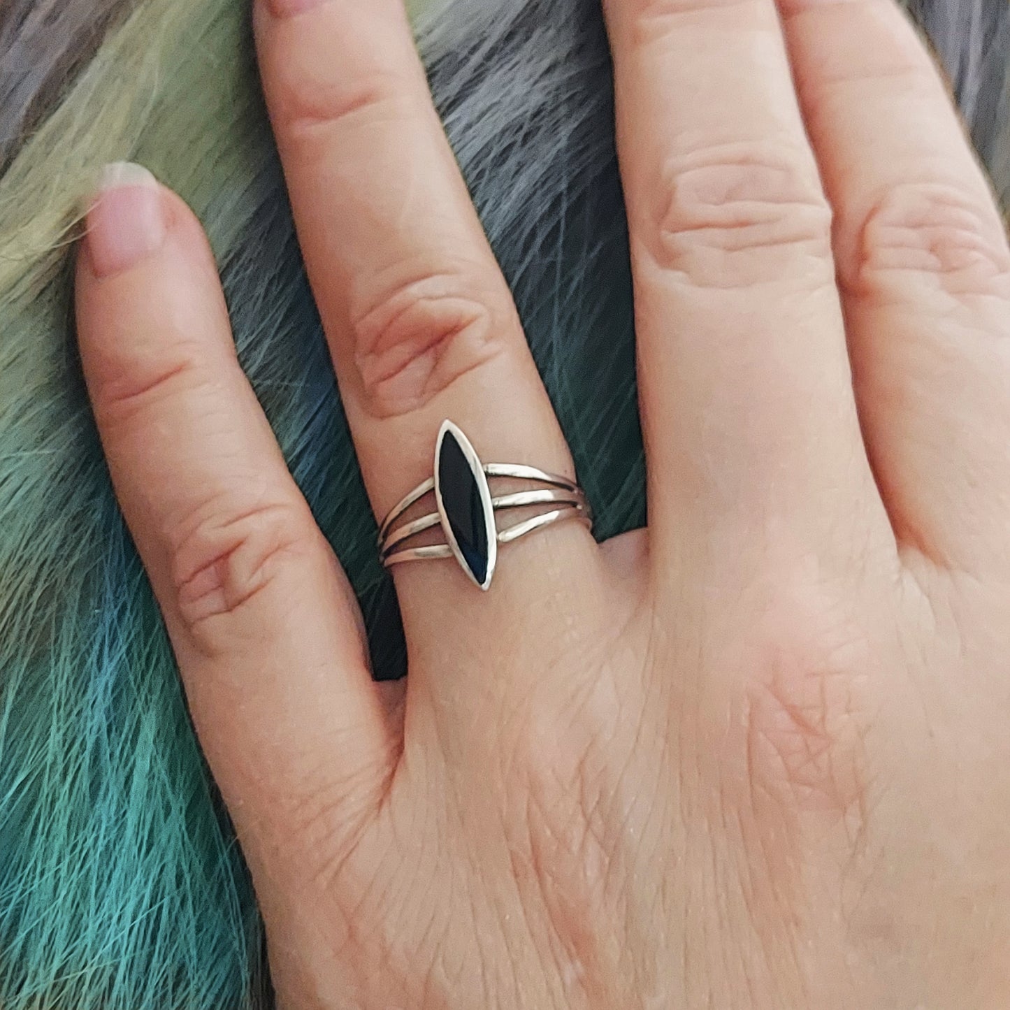 Sterling Silver with Black Onyx Ring
