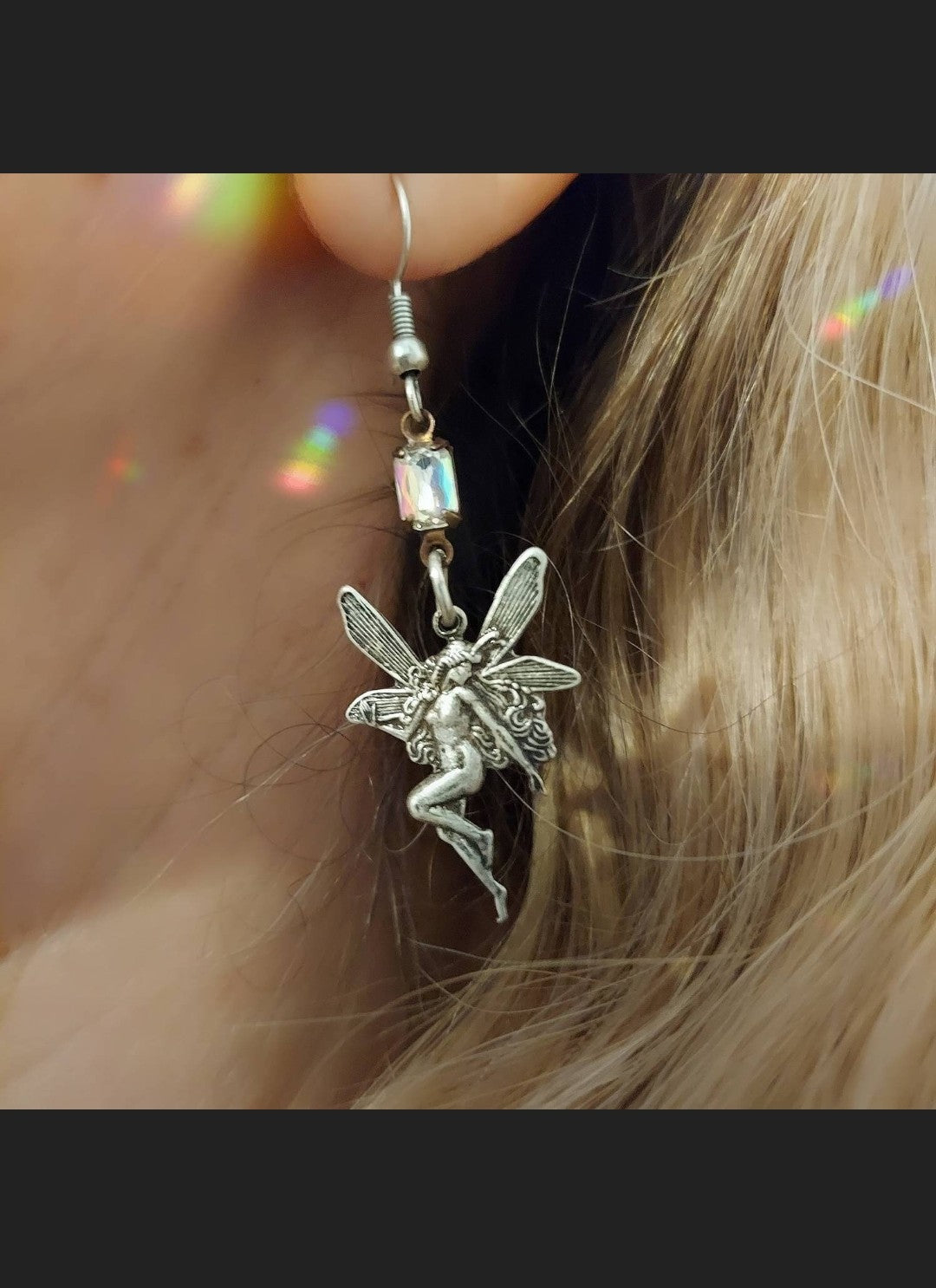 Fairy Earrings with Vintage Crystals