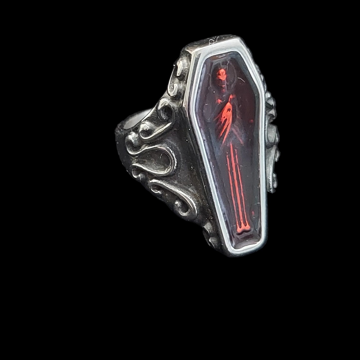 Red Coffin Ring