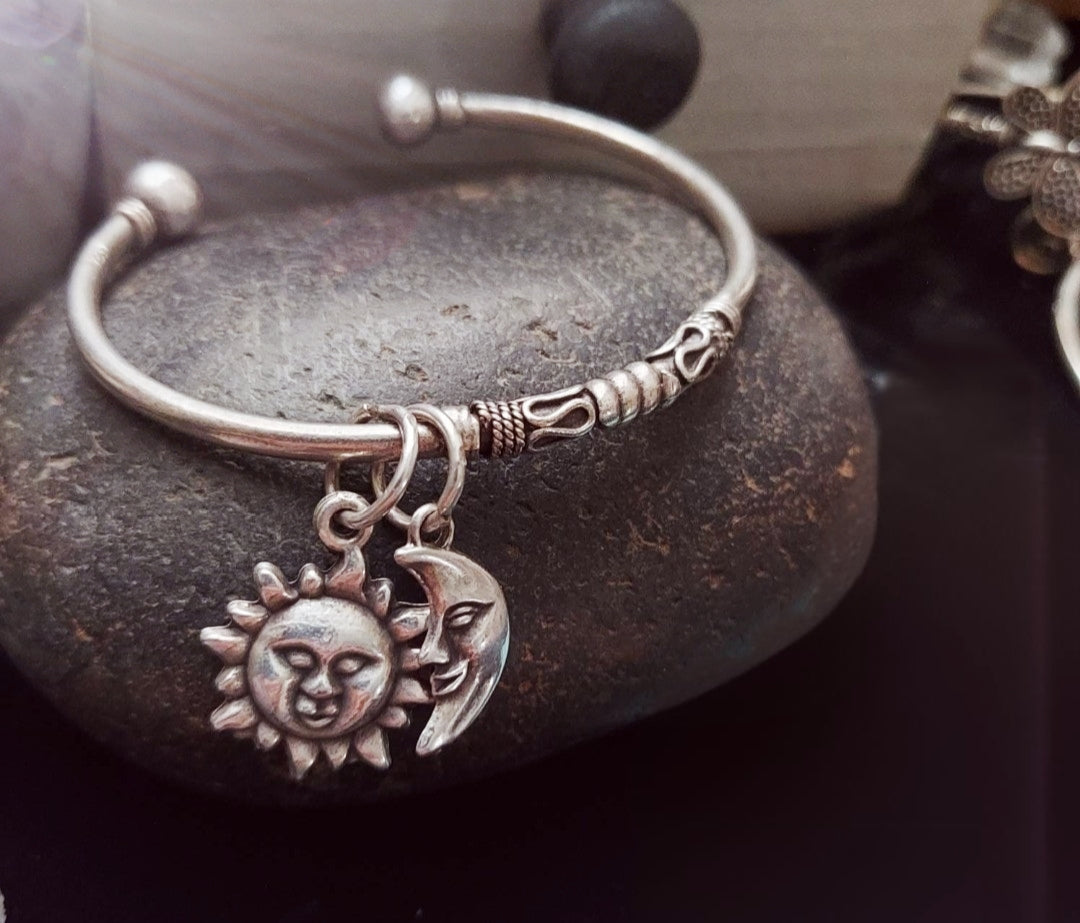 Sun and Moon Cuff Bracelet