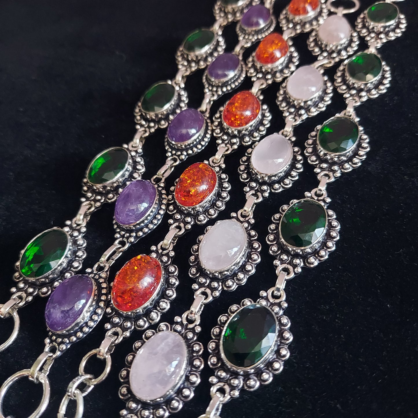 Amber Link Bracelet
