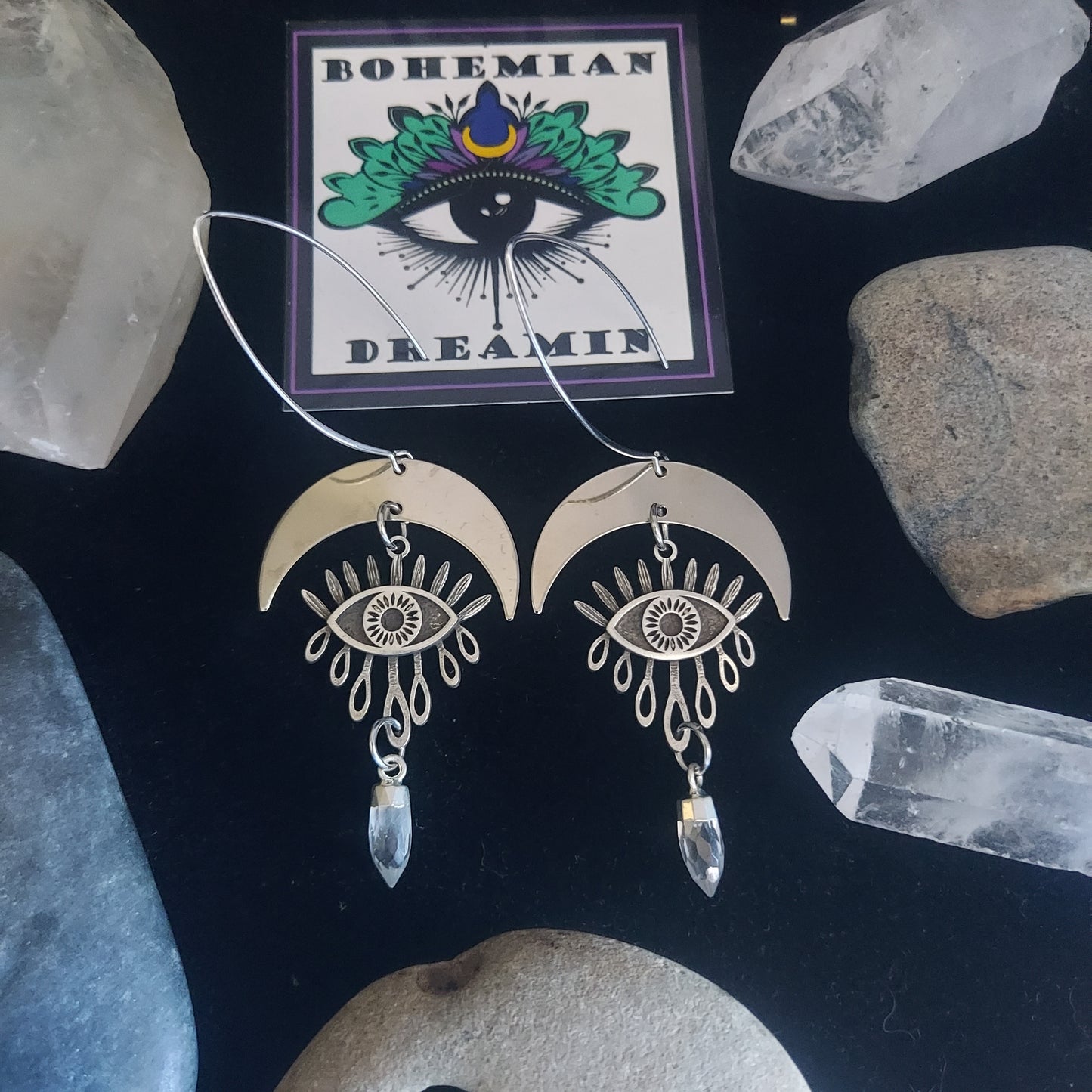 Crystal Eye Earrings