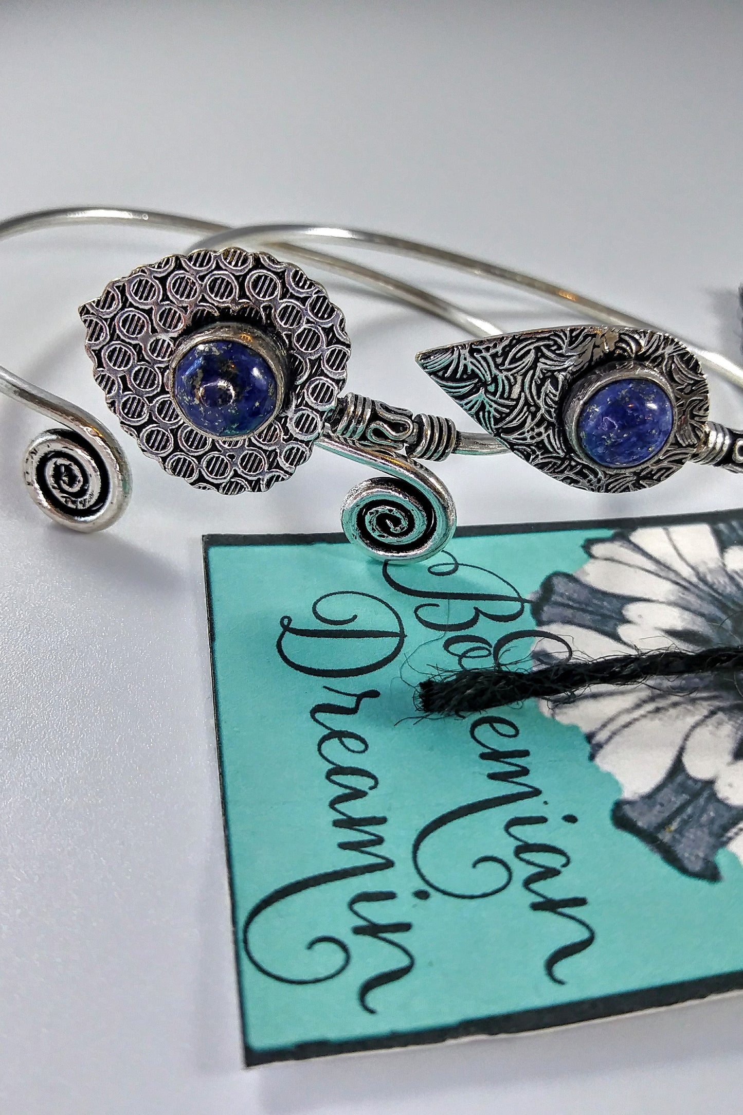 Boho lapiz leaf bangle in bohemian jewelry