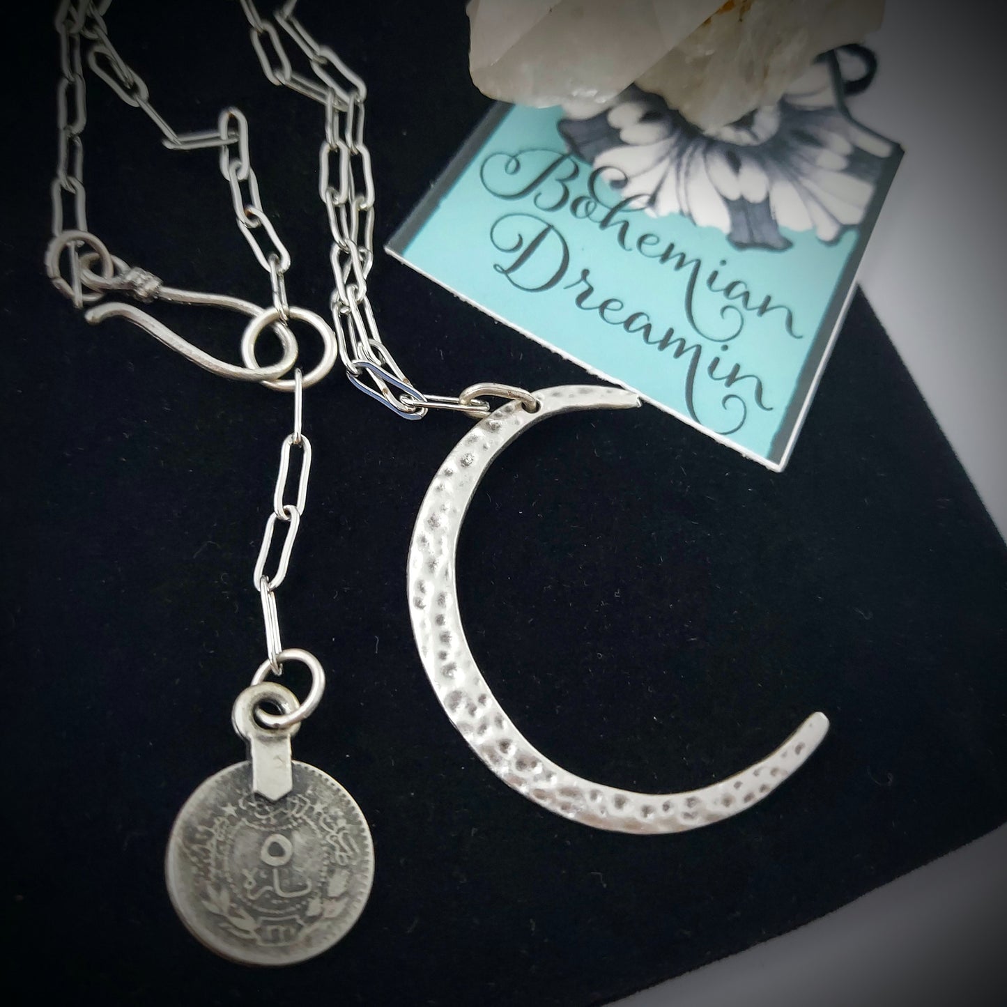 Crescent moon necklace