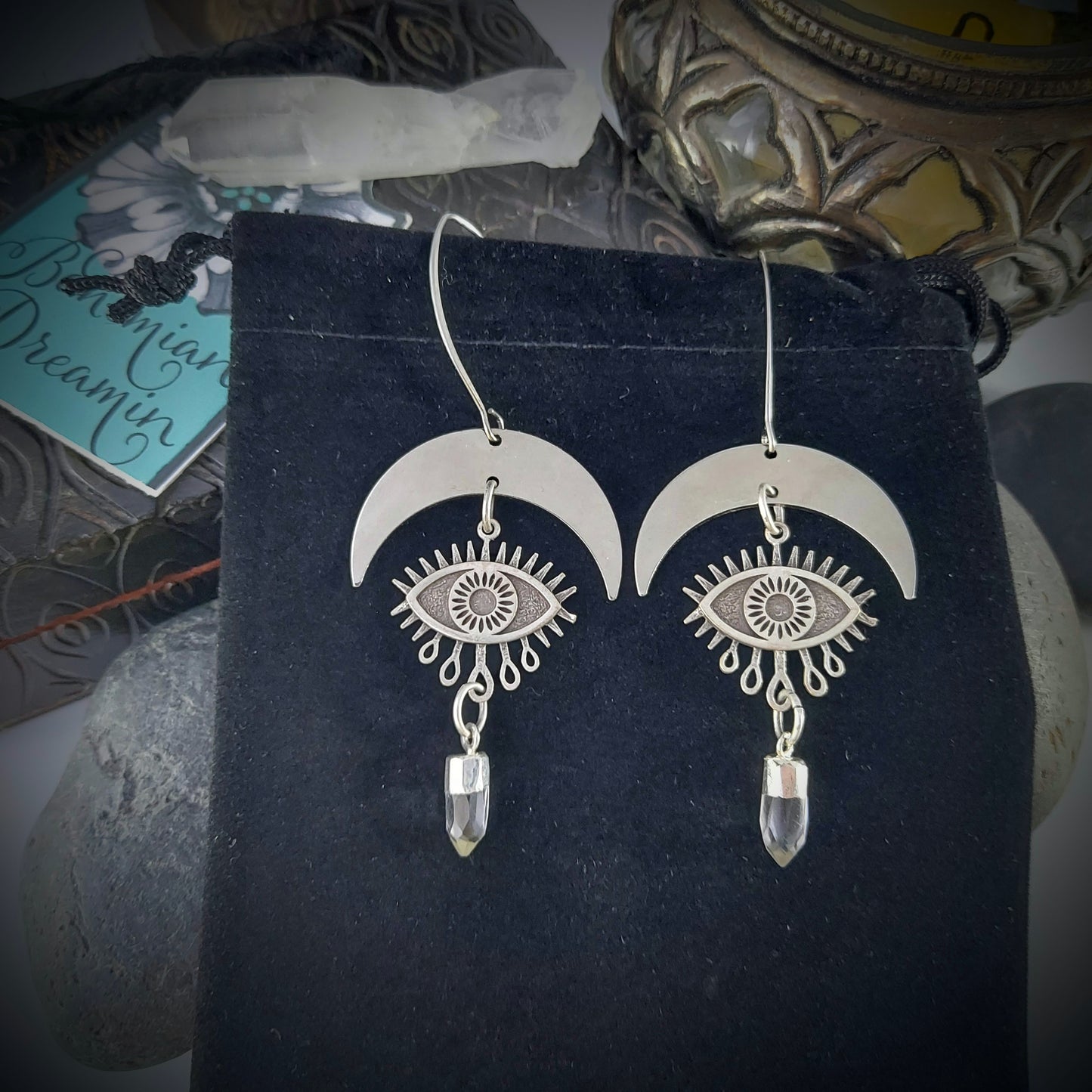 Crystal boho earrings