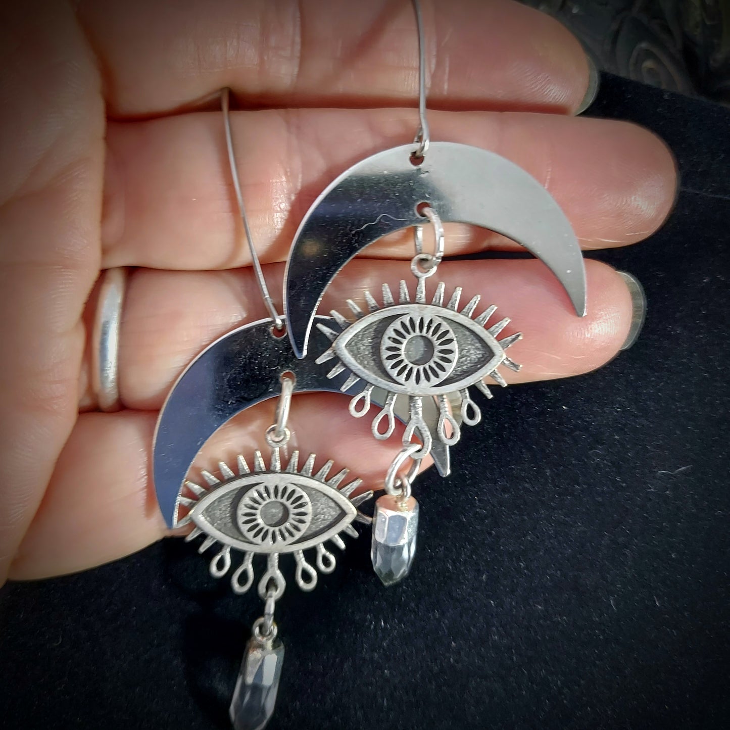 Crystal boho earrings
