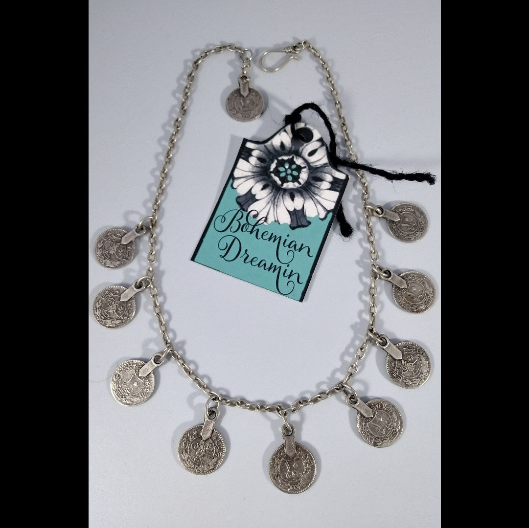 Turkish Coin Dangle Necklace