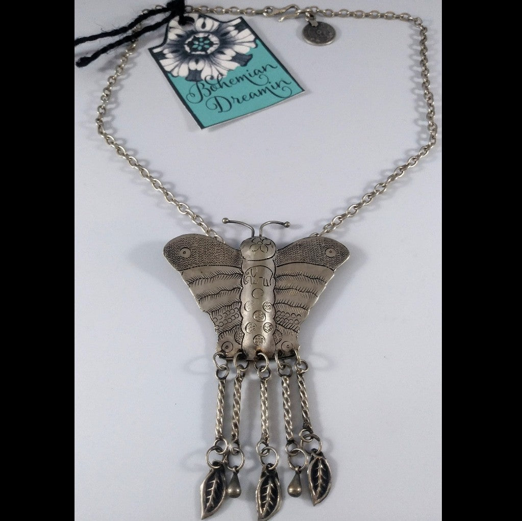 Vintage Butterfly Necklace
