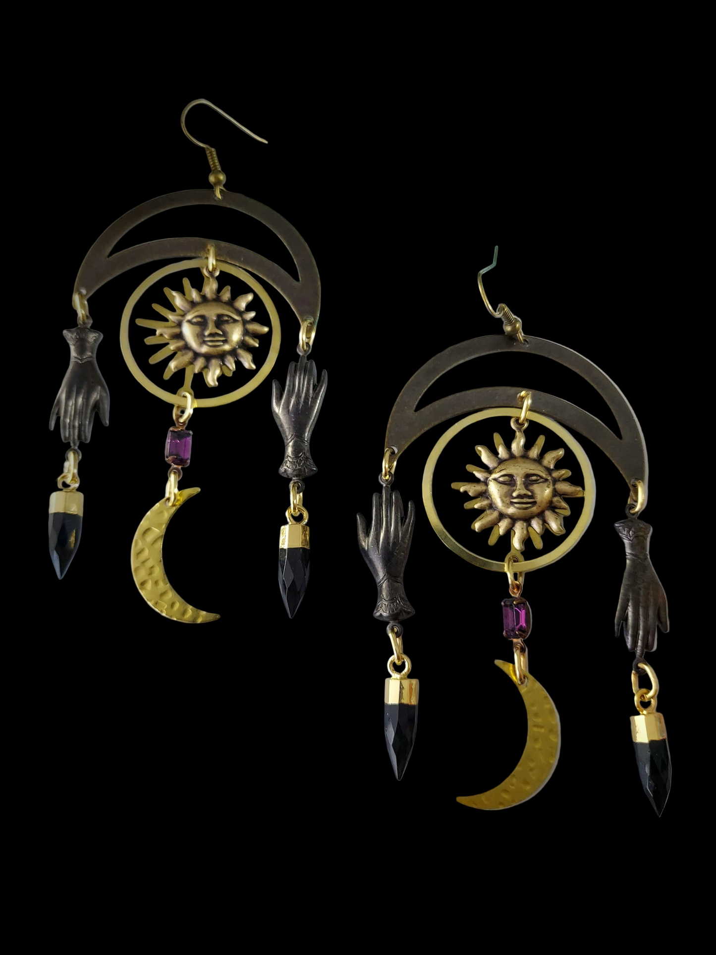 Sun and Moon Earrings
