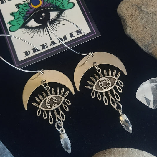 Crystal Eye Earrings