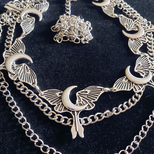 Luna Moth Belly Chain Belt