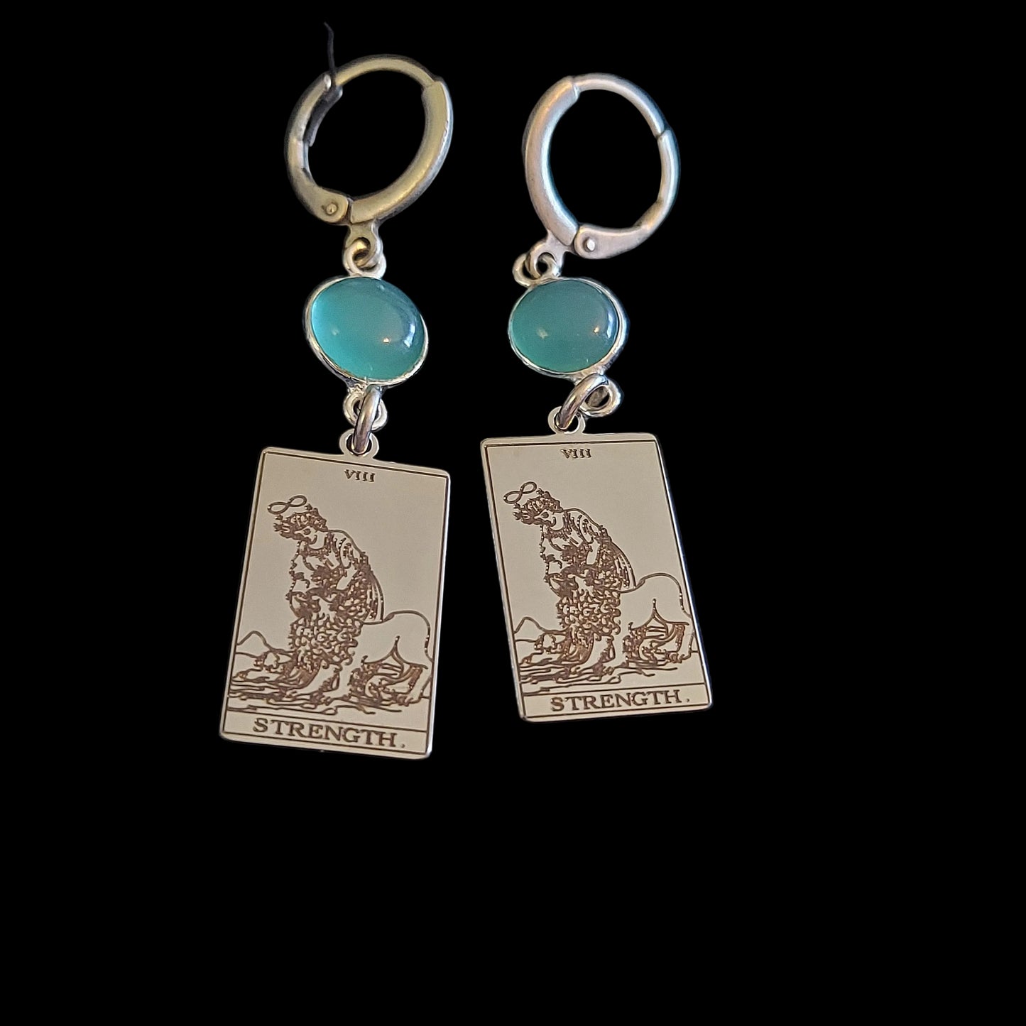 Strength Tarot Card Earrings