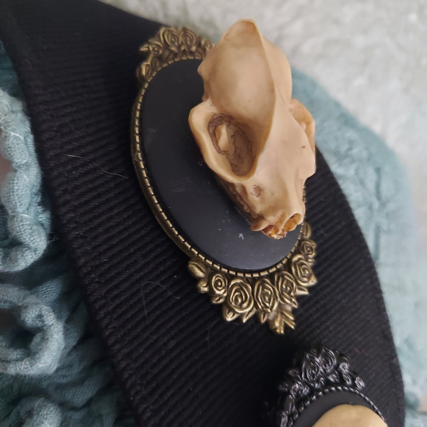 Bat Skull Brooch Pin