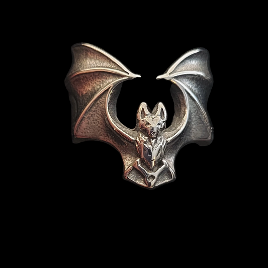 Winged Bat Stainless Steel Ring
