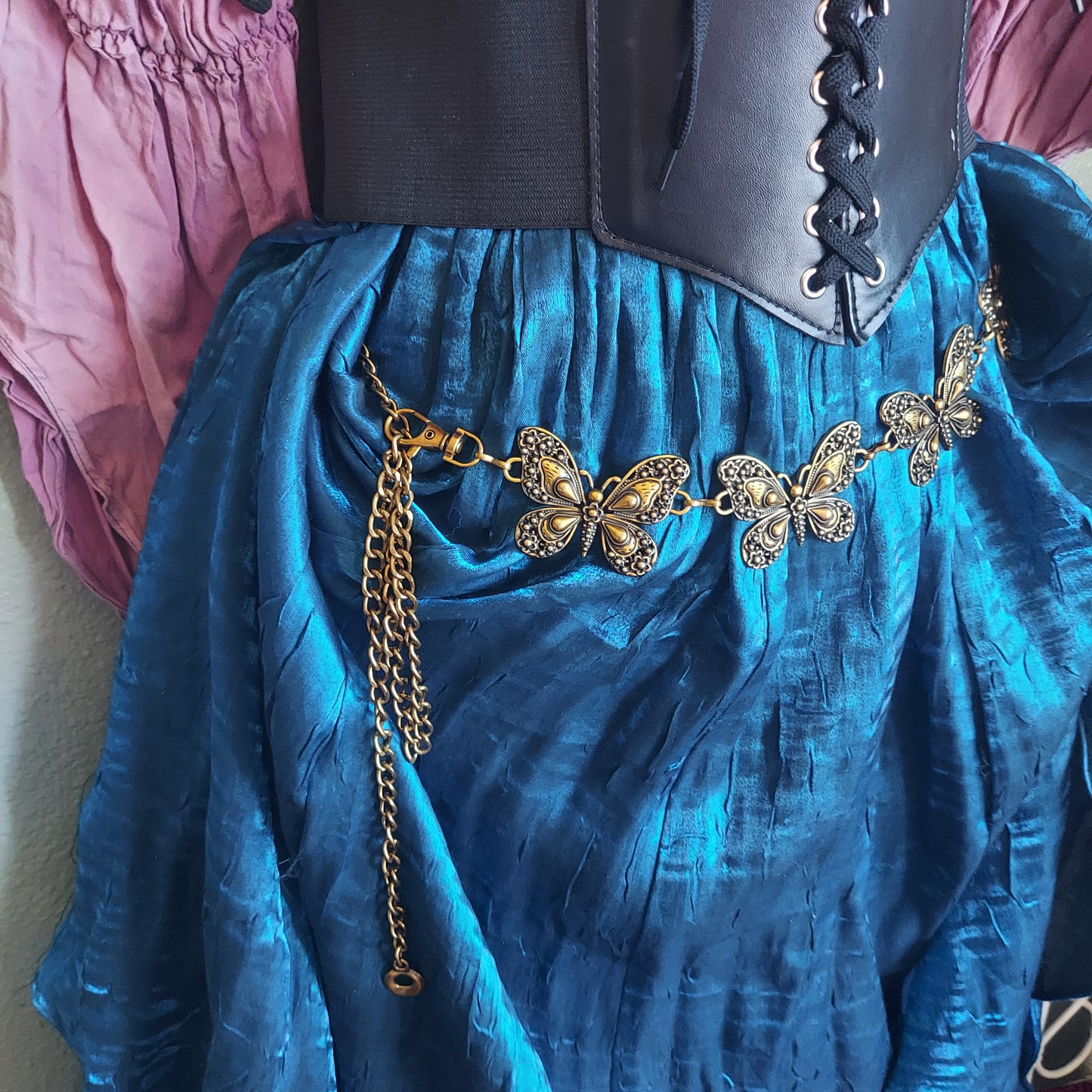 Butterfly Belly Chain Belt- Gold