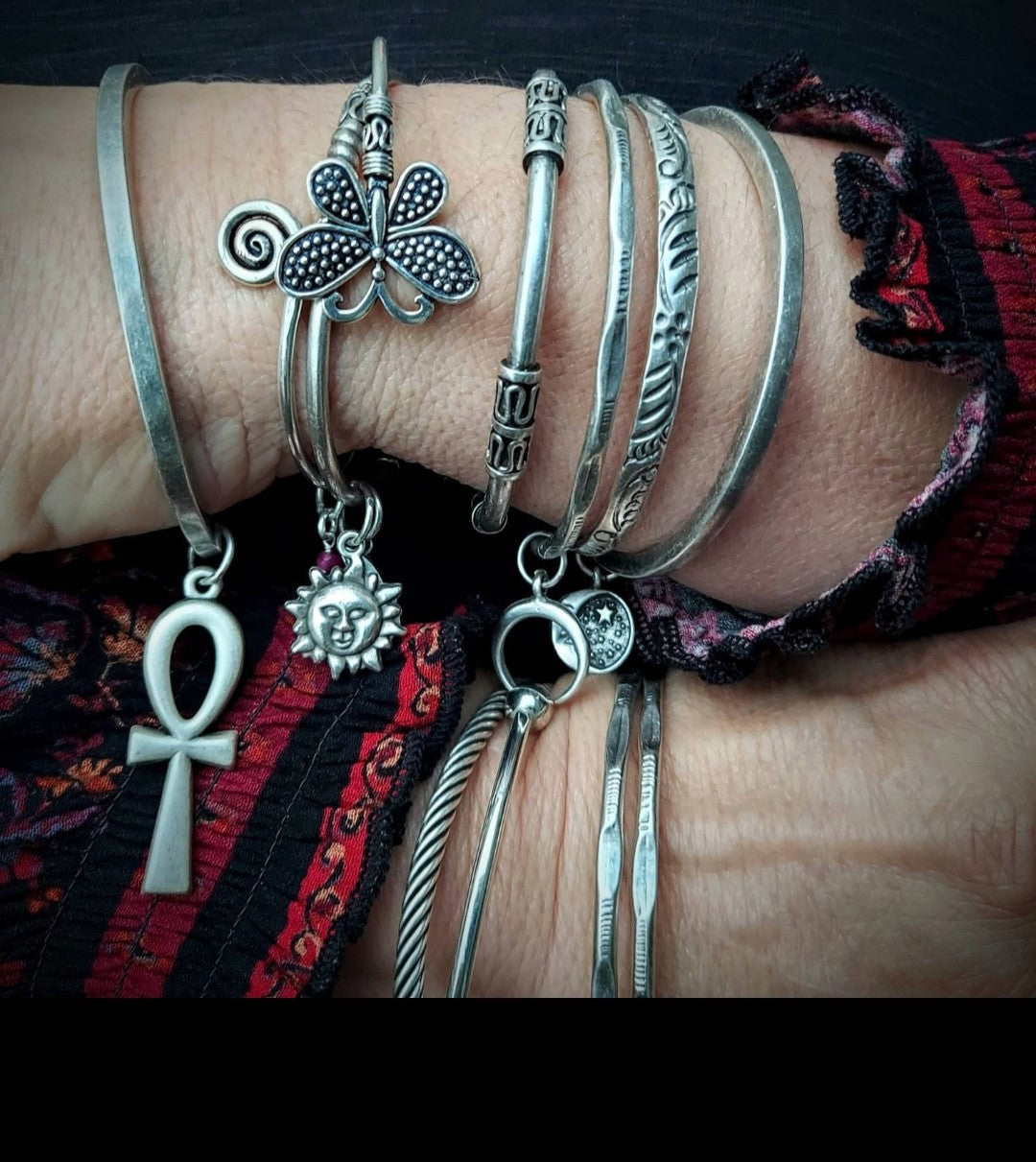 Sun and Moon Cuff Bracelet