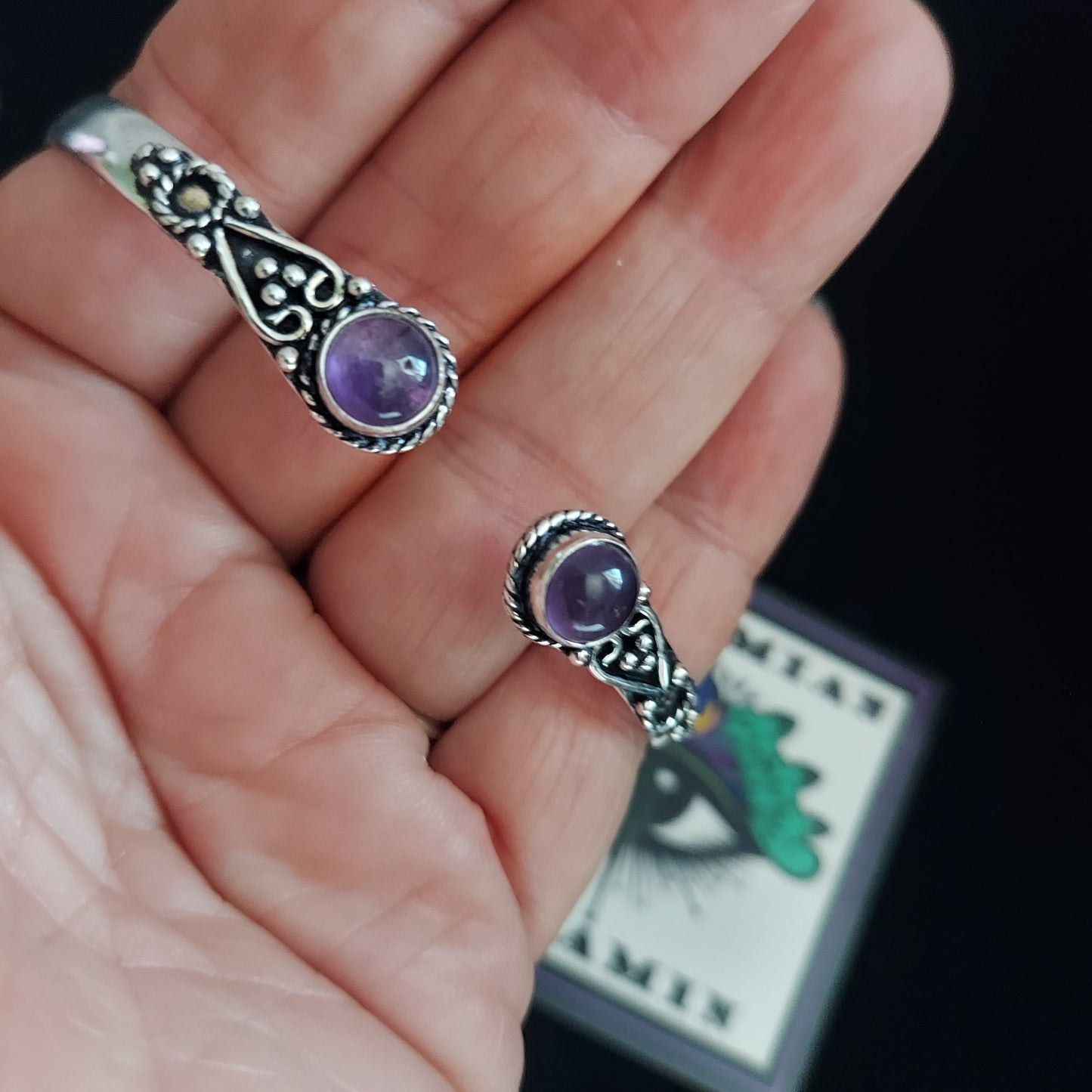 Amethyst Cuff Bracelet