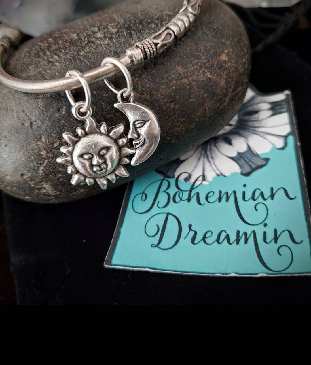 Sun and Moon Cuff Bracelet