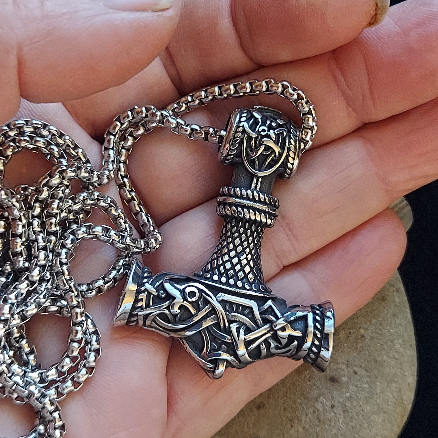 Viking Thor Hammer Mjölnir Necklace