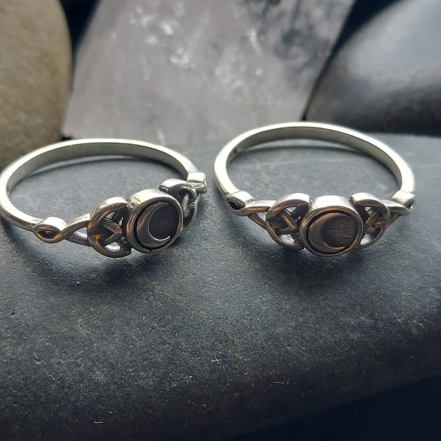 Sterling Silver Crescent Moon Ring