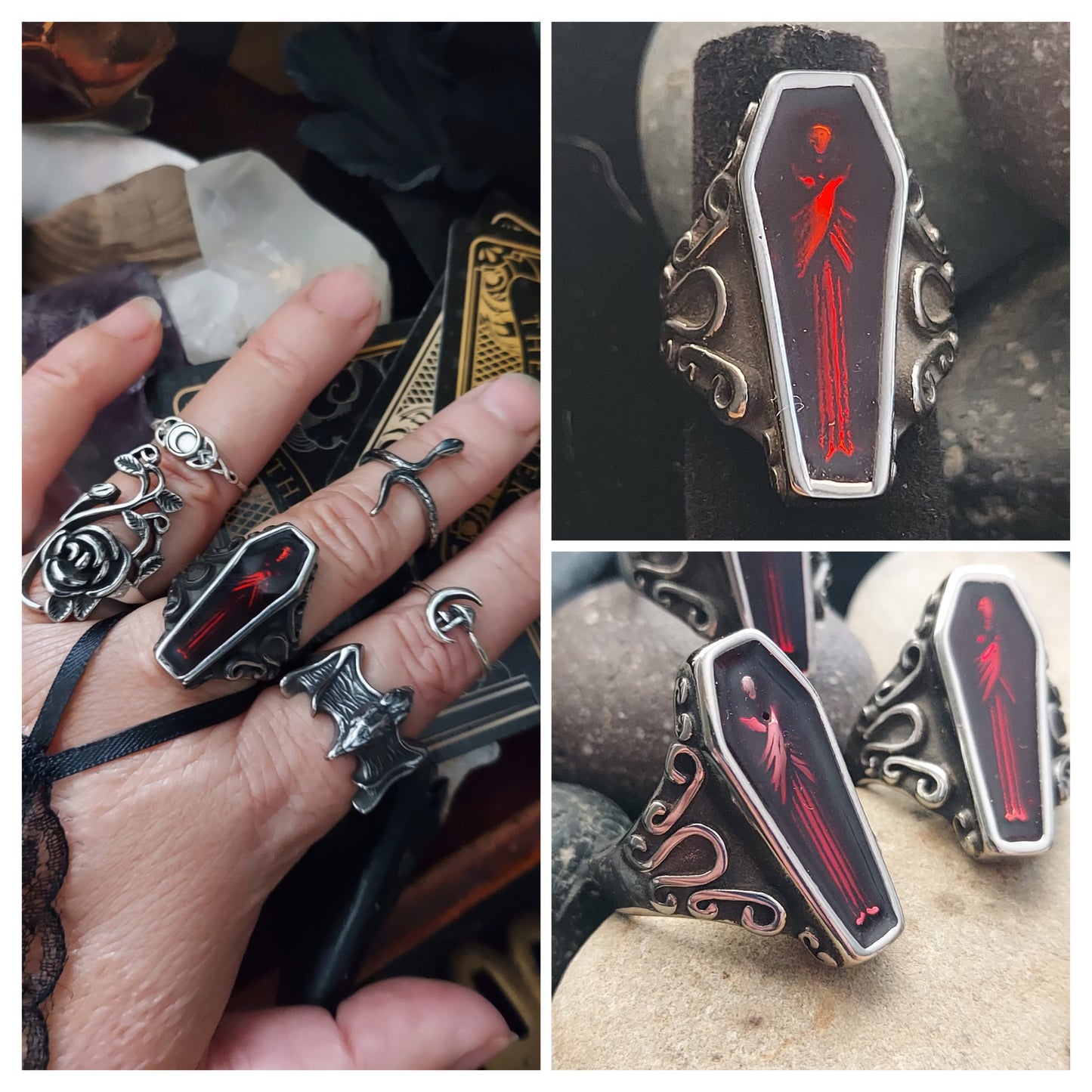 Red Coffin Ring