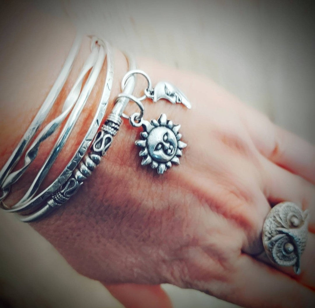 Sun and Moon Cuff Bracelet