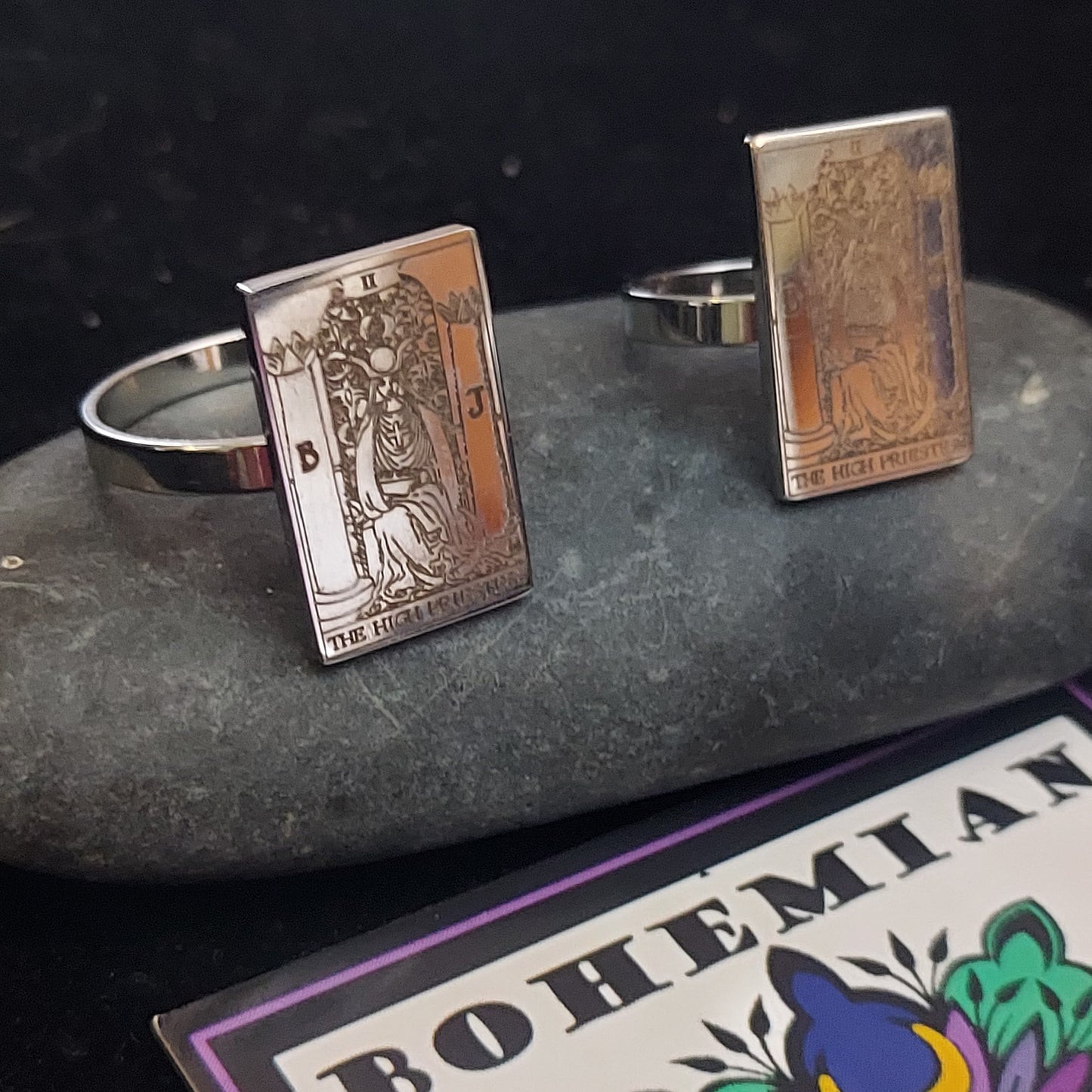 The High Priestess Tarot Card Ring