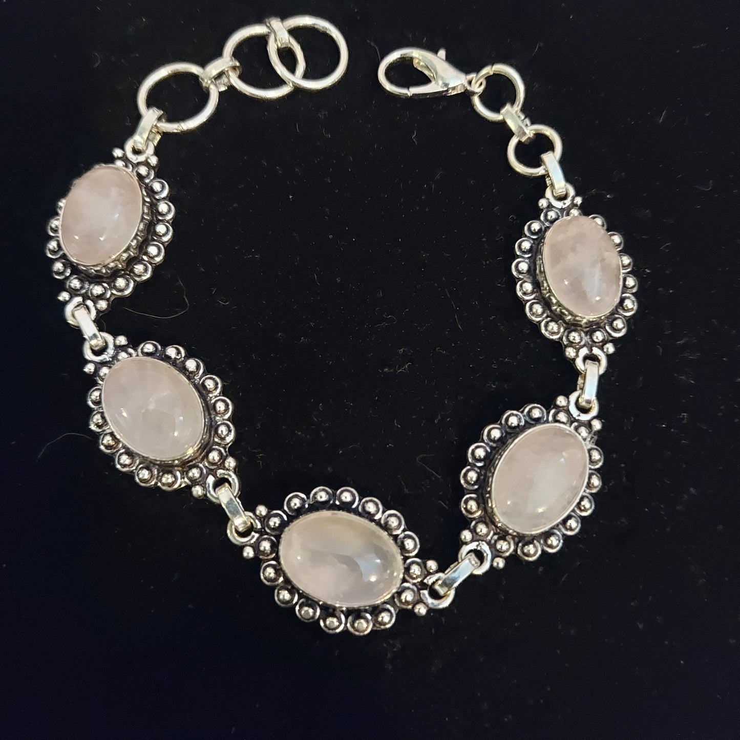 Rose Quartz Link Bracelet