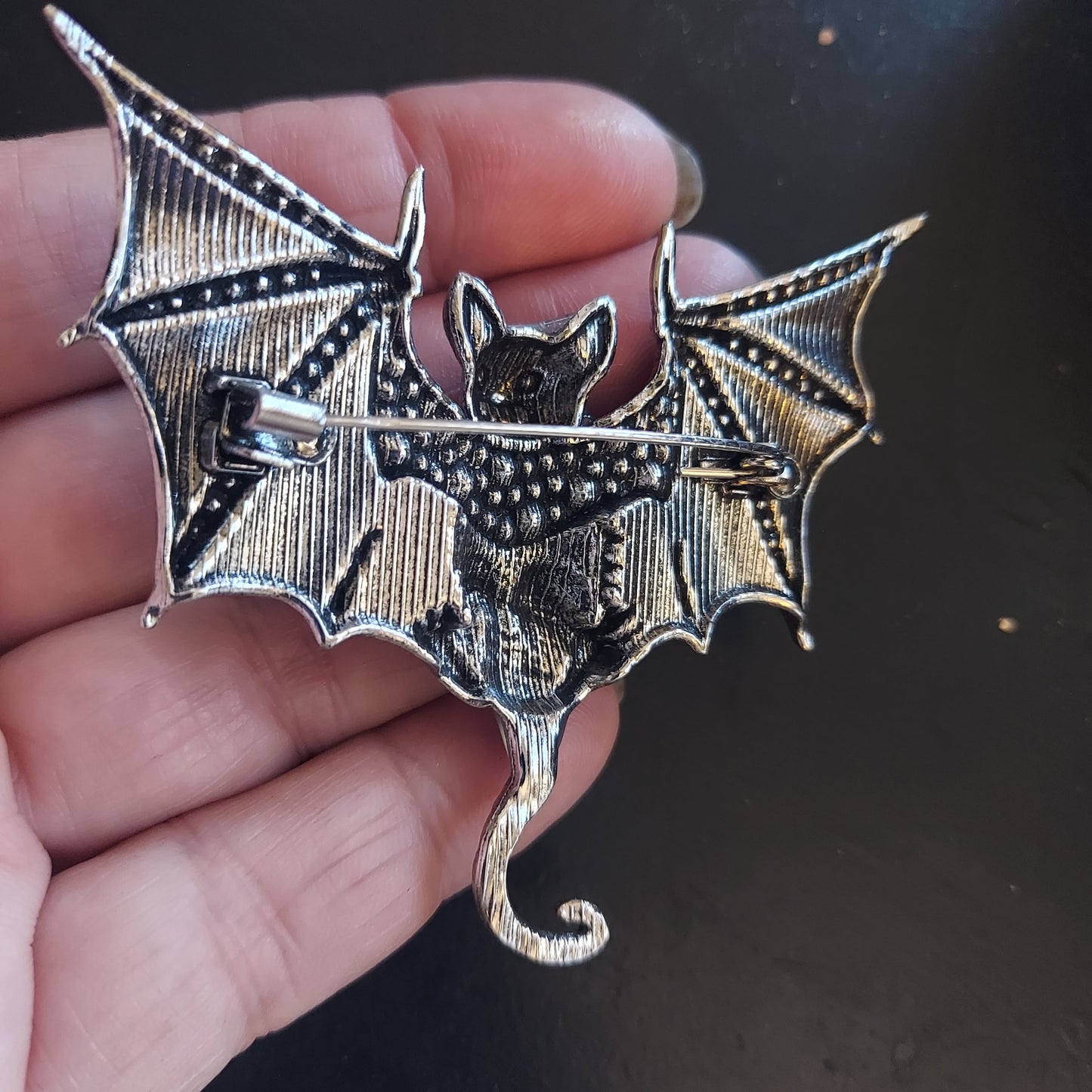 Purple Baby Bat Brooch Pin