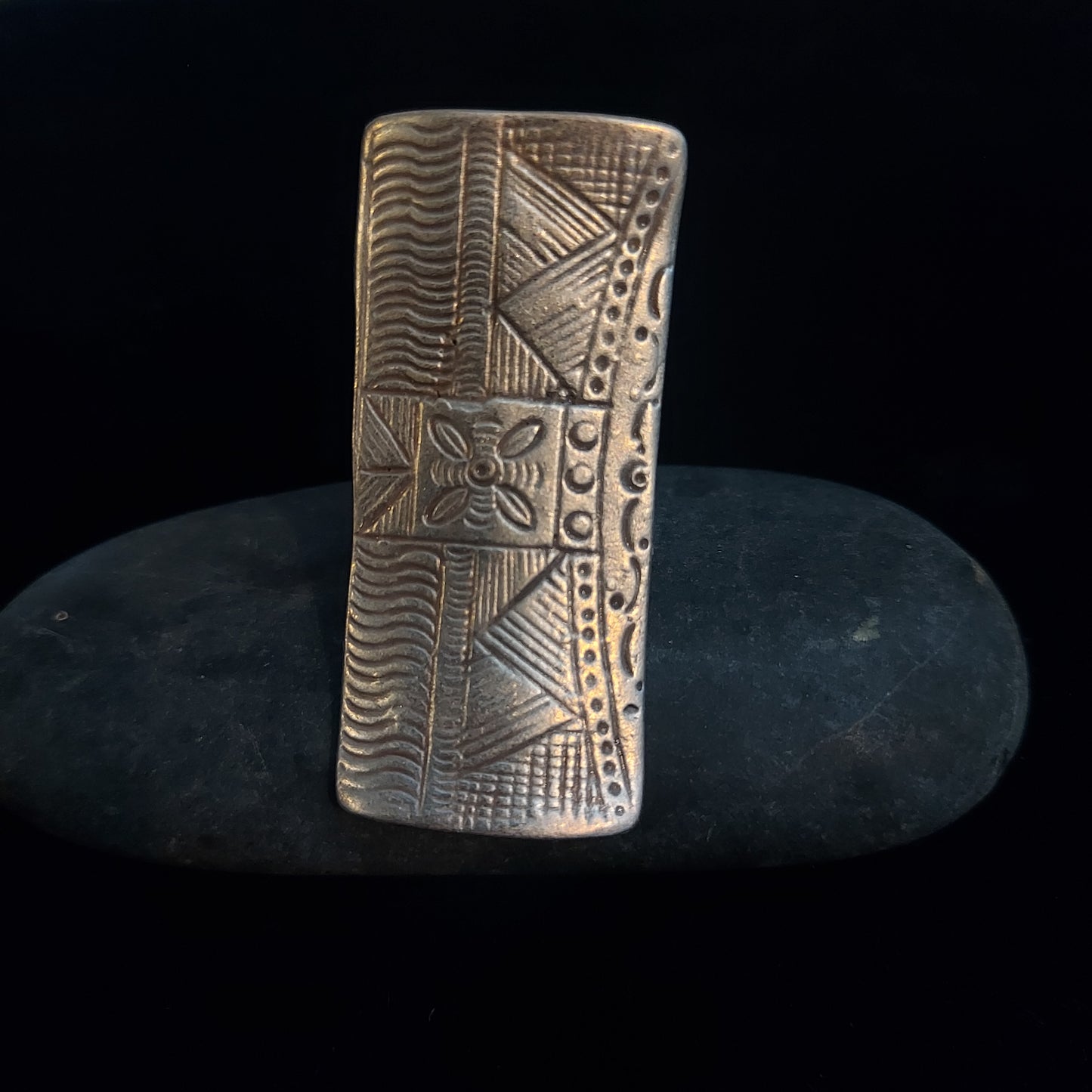 Stamped Tribal Ring