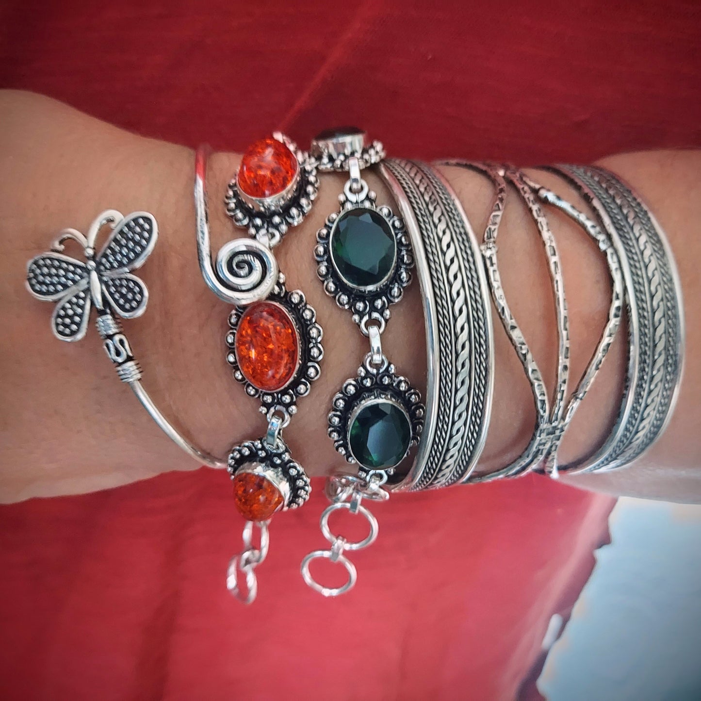 Green Link Bracelet