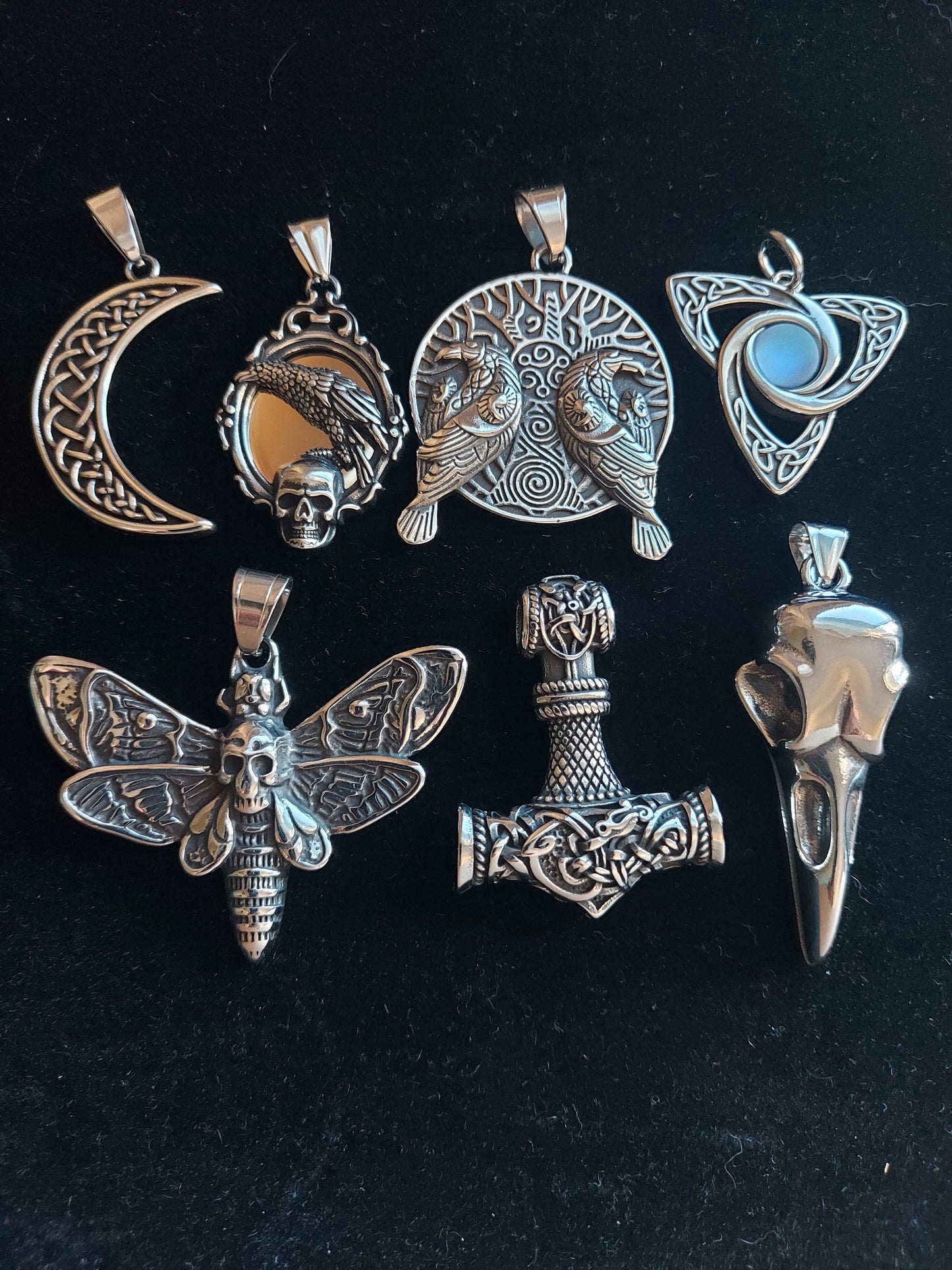 Crescent Moon Celtic Necklace