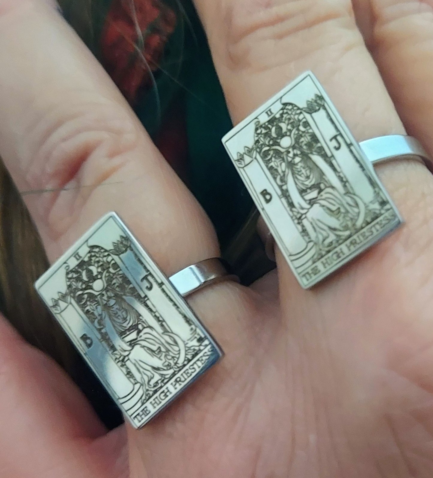 The High Priestess Tarot Card Ring
