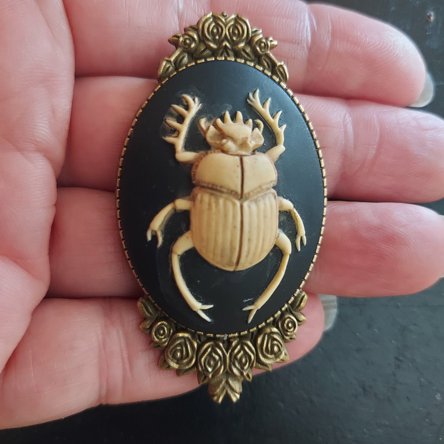 Scarab Brooch Pin