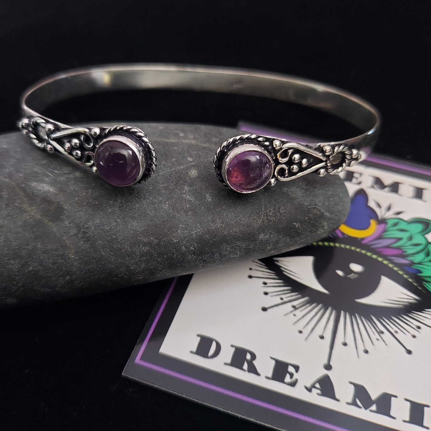 Amethyst Cuff Bracelet