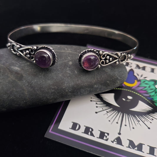 Amethyst Cuff Bracelet