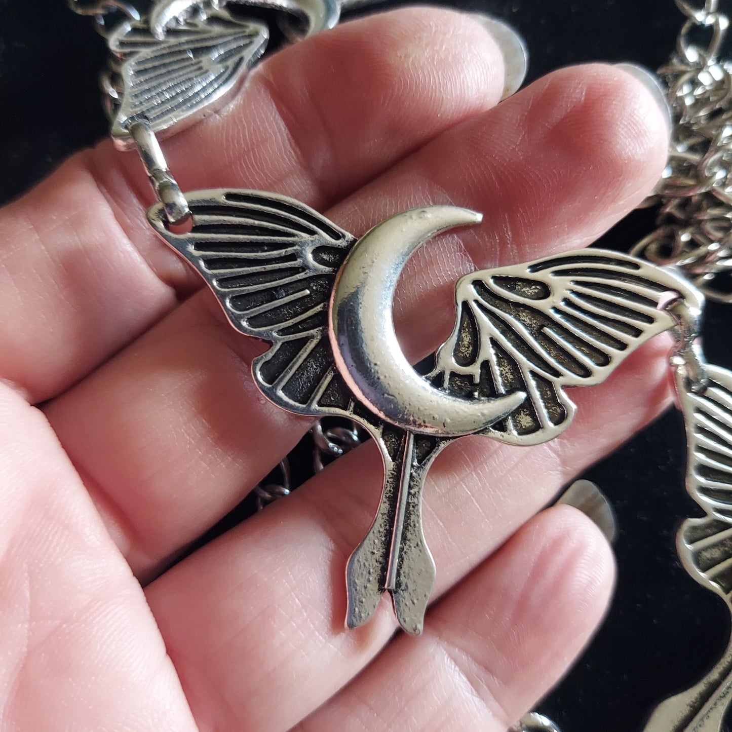Luna Moth Belly Chain Belt