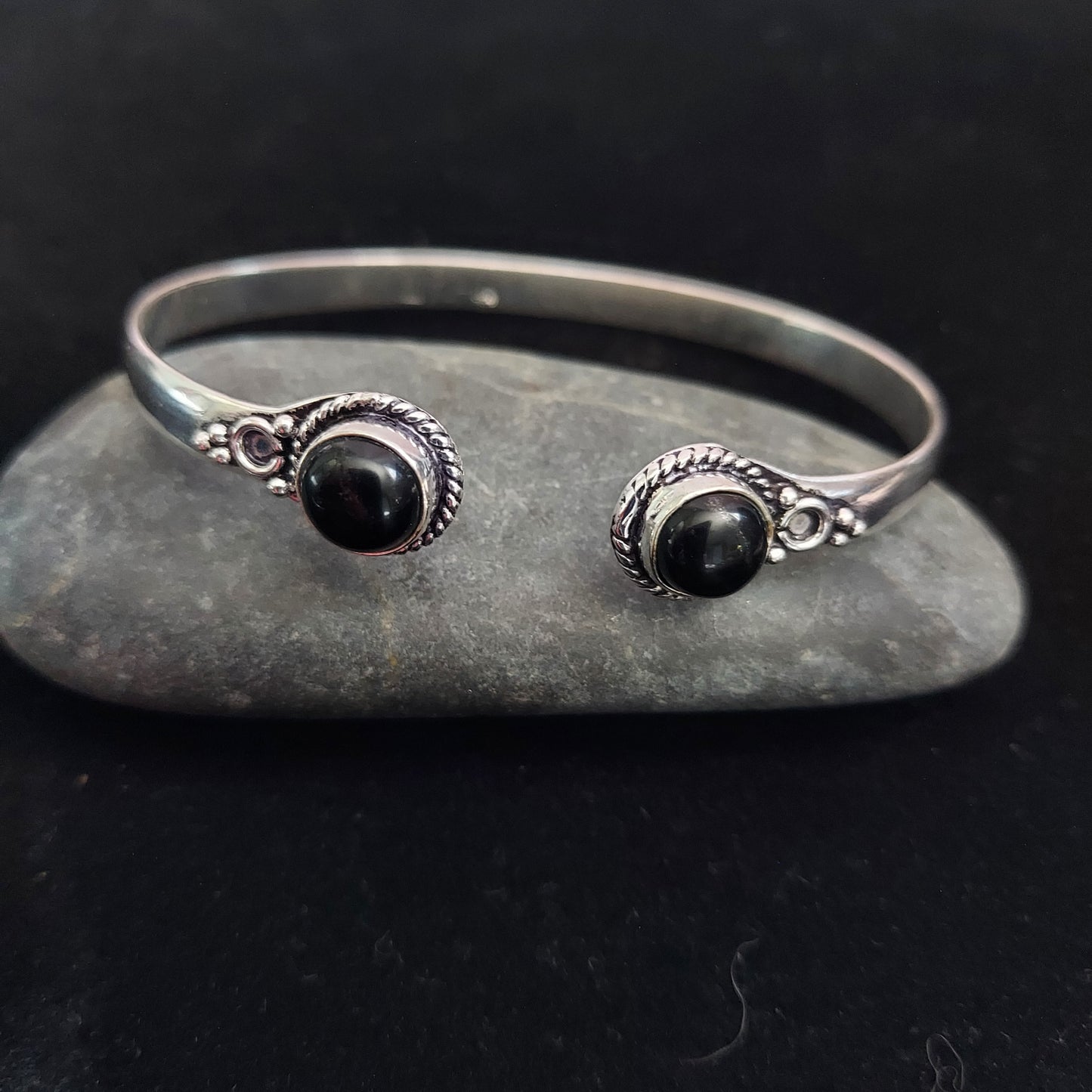 Black Onyx Cuff Bracelet