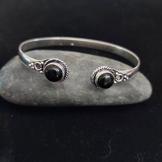 Black Onyx Cuff Bracelet