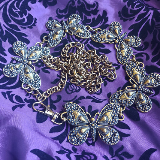 Butterfly Belly Chain Belt- Gold