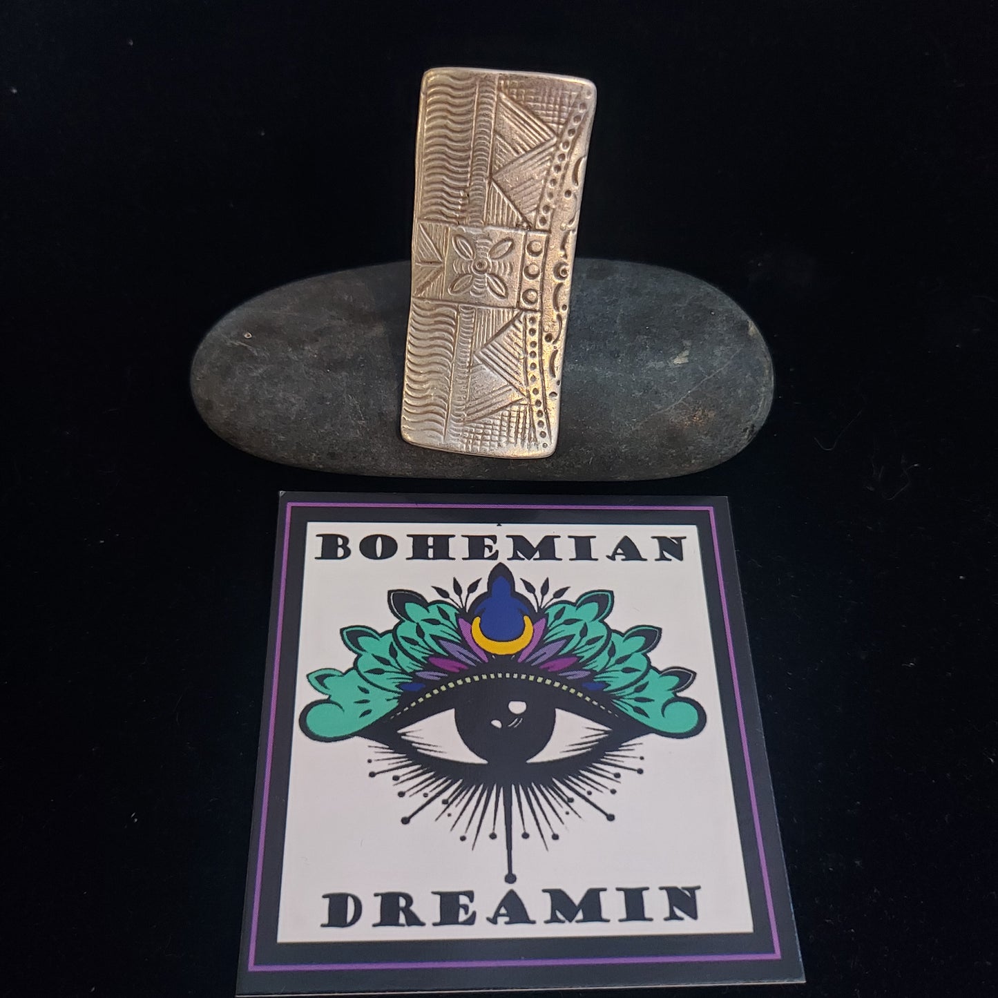 Stamped Tribal Ring