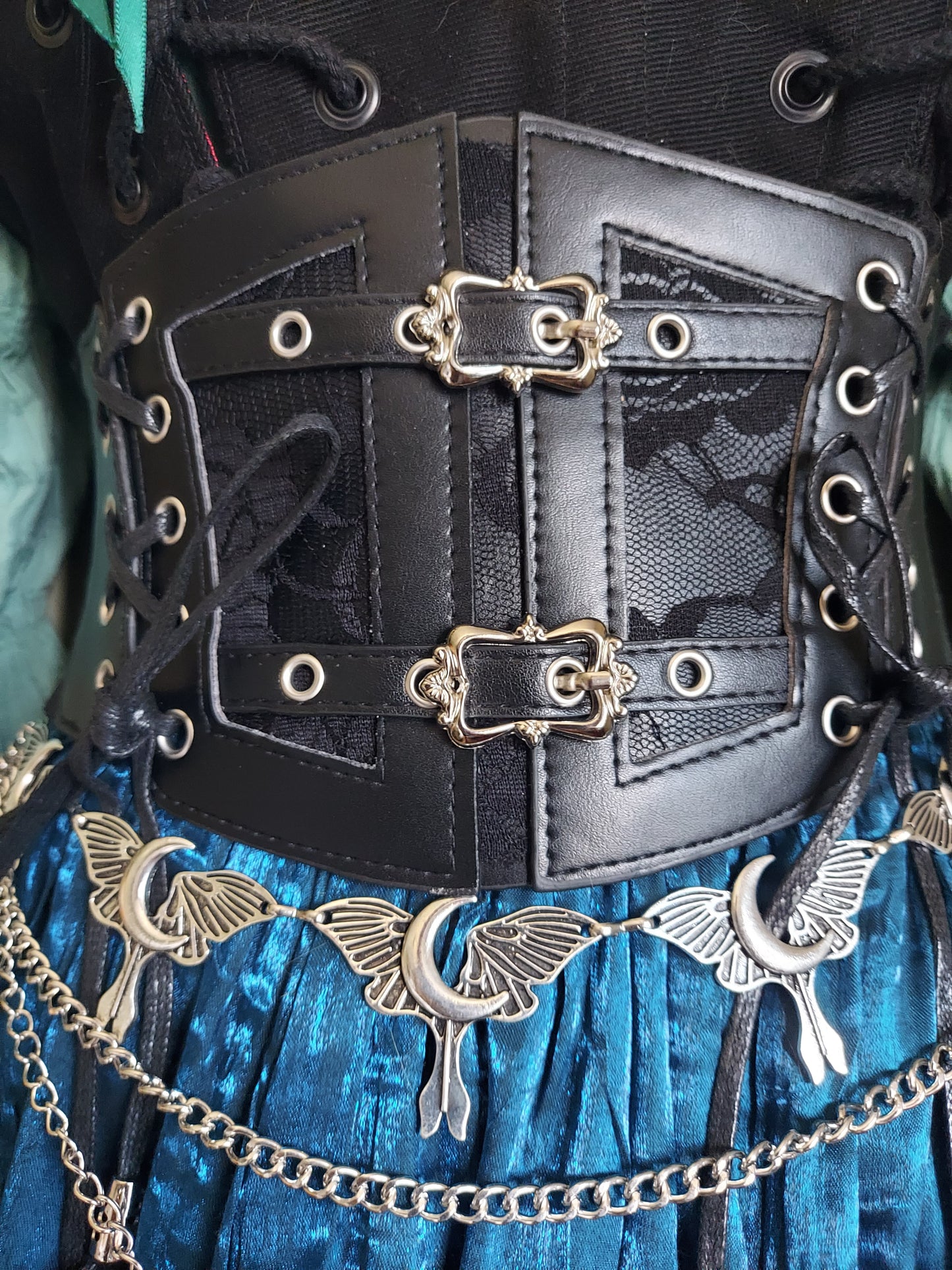Luna Moth Belly Chain Belt