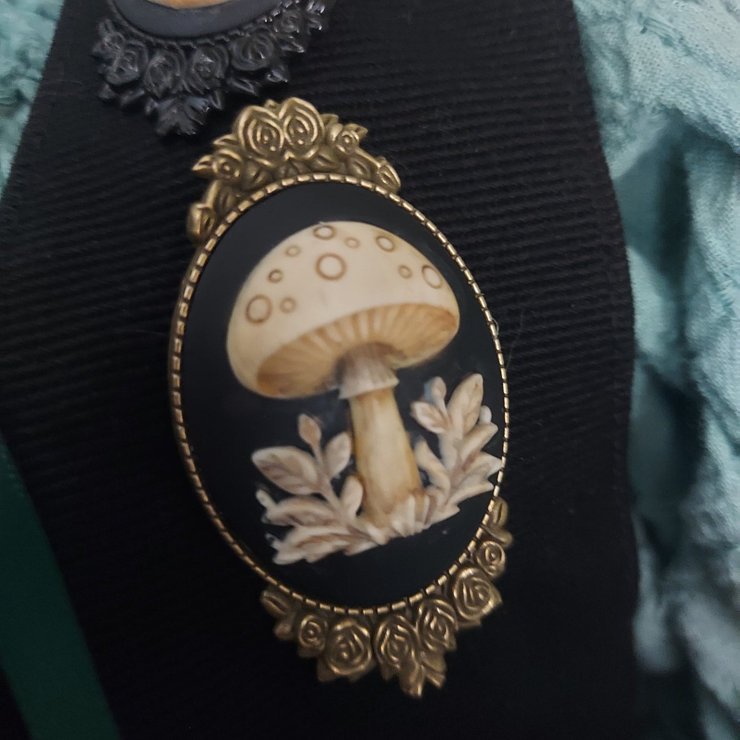Mushroom Brooch Pin