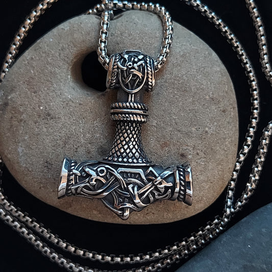 Viking Thor Hammer Mjölnir Necklace